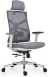 Scaun ergonomic birou HOLLUDLE, spatar adaptiv, alb
