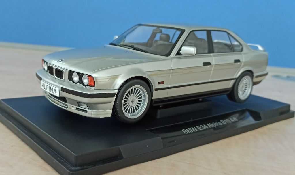 Macheta BMW Alpina B10 4.6 E34 1994 silver - MCG 1/18