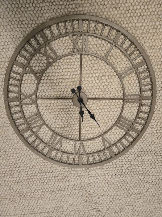 Ceas de perete, metalic vintage - industrial, cu baterii
