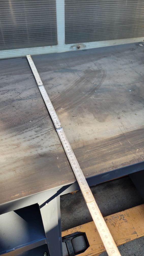 banc lucru masa metalica sudura solida batut fier tabla otel groasa 6