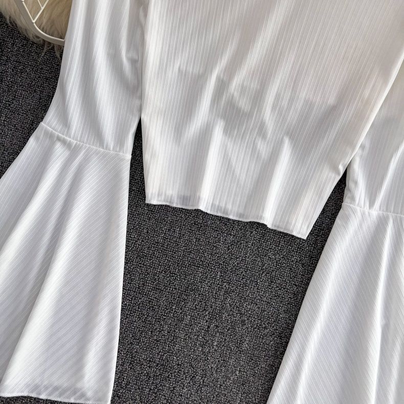 Белая летняя блузка / белый женский топ