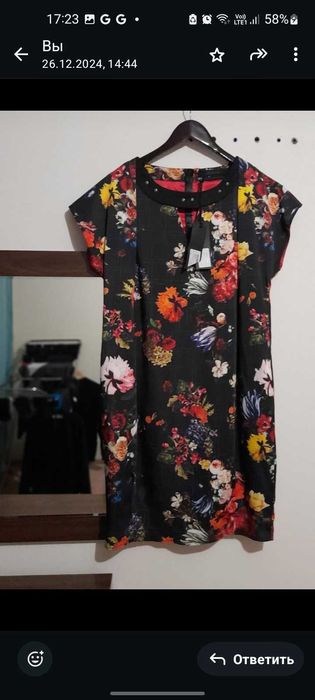 Платье шелк, Италия. В стиле Dolce Gabbana, с этикеткой