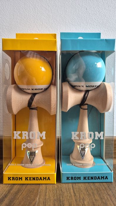 Kendama Krom Pop Yellow or Blue