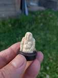 Sculptura în fildeș ,Budha .Miniatura natsuke.3 cm.    .