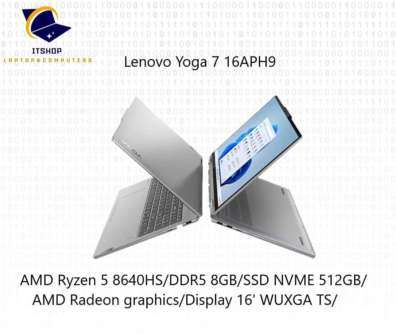 Lenovo Yoga 7 16APH9 Ryzen 5 8640HS/8/512/ 16'1 FHD+ IPS touchscreen