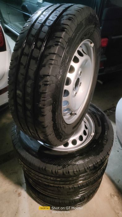 Roți complete Continental 205x75x16c vw Crafter 2017-2025