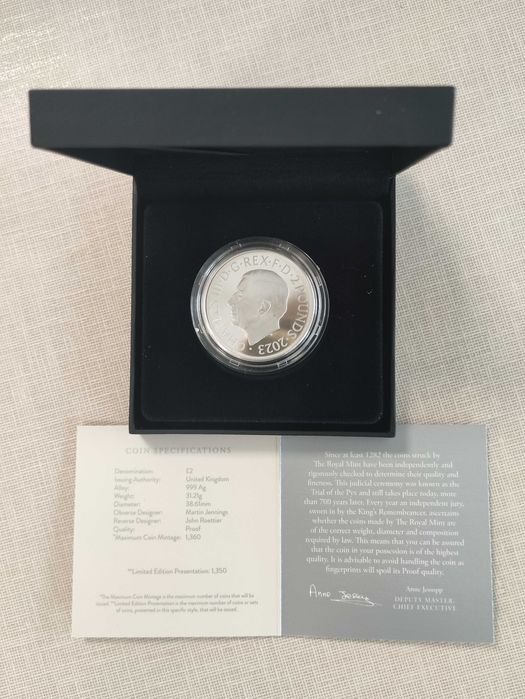 Британски монарси Великобритания 1 унция Сребърна монета Proof