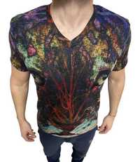 Мъжка тениска Just Cavalli V-Neck Painted !!!