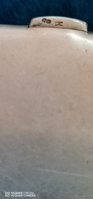 Tabachera din argint cu safire albastre Mitropolia Olteniei 1855/1900