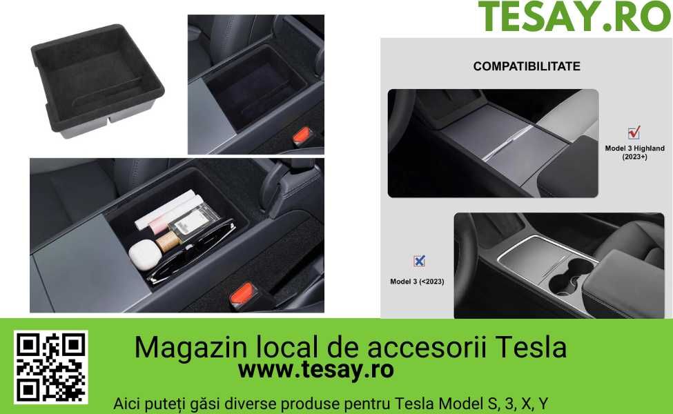 Organizatoare Tesla Model 3 Highland