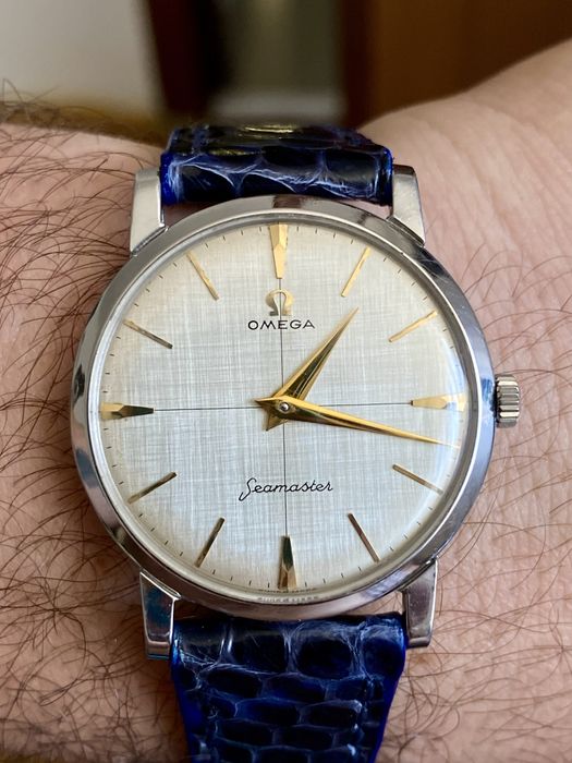 Ceas Omega Seamaster Linen Crosshair Cadran, impecabil, rar