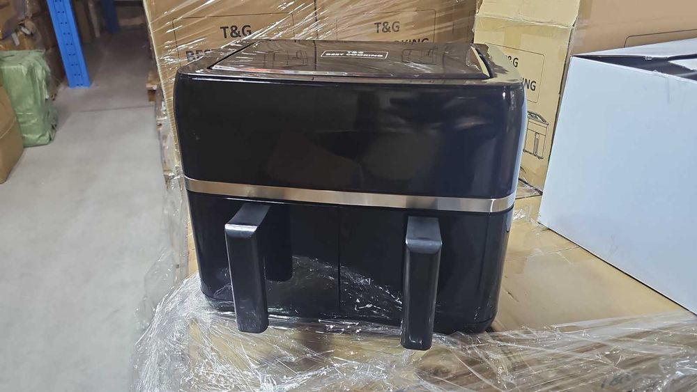 Двоен Air fryer T&G BEST COOKING  - отделни LED дисплеи за всяка зона