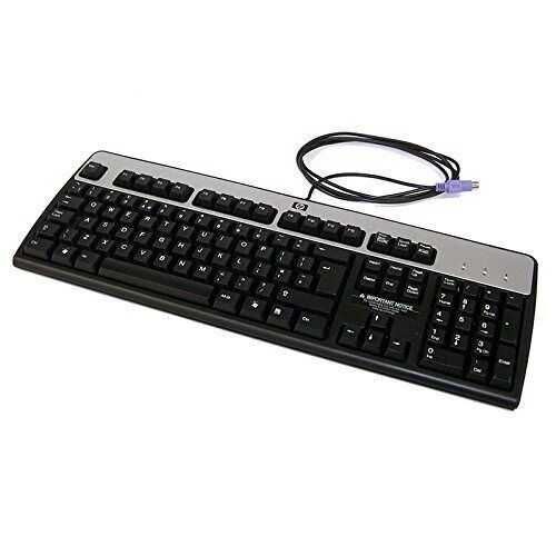 HP проводная ps/2 черно - серебристая клавиатура