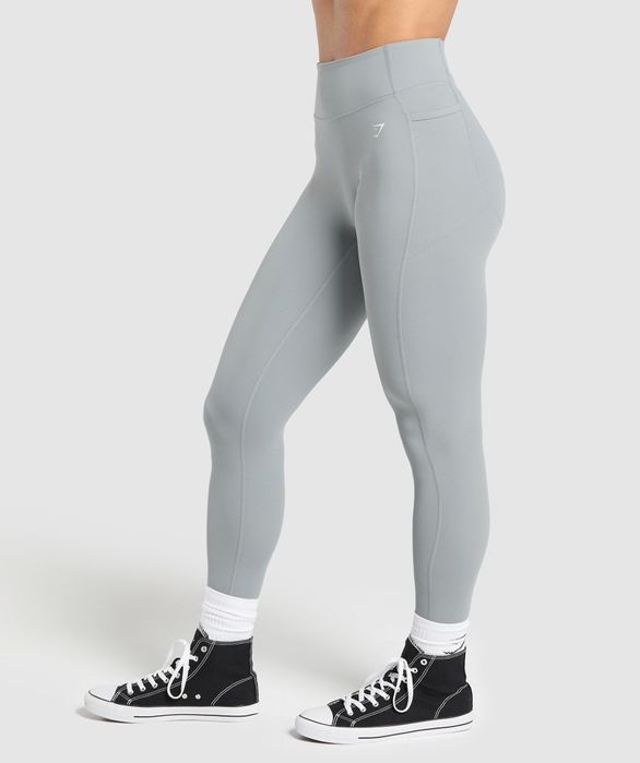 Lifting Pocket Leggings-Denim Grey