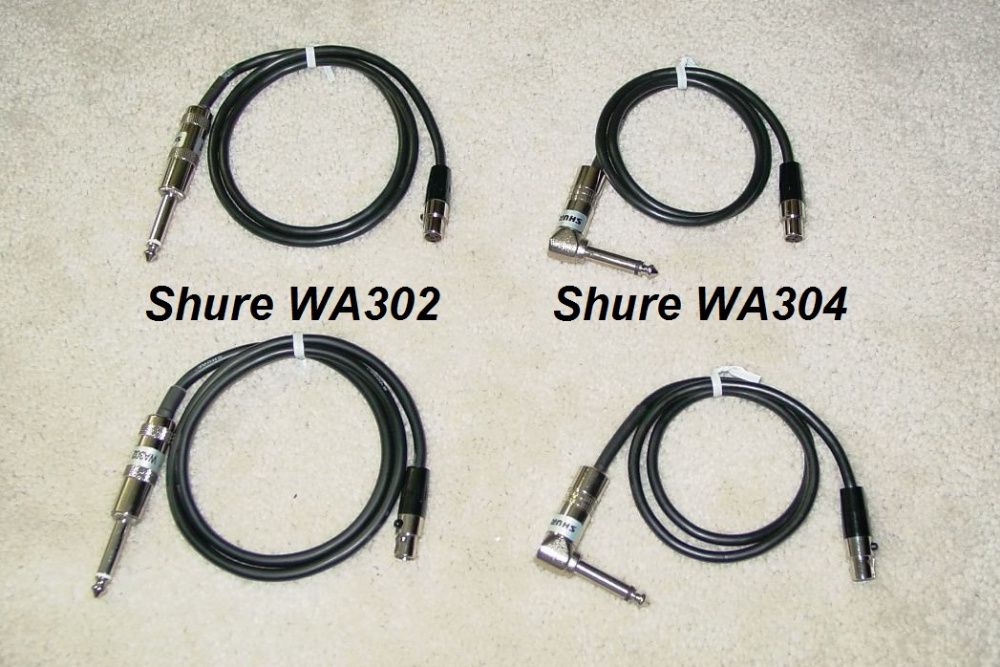 Cablu instrument pentru sistem wireless (fara fir) Shure WA302 / WA304