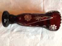 Vaze portelan, cristal, lemn