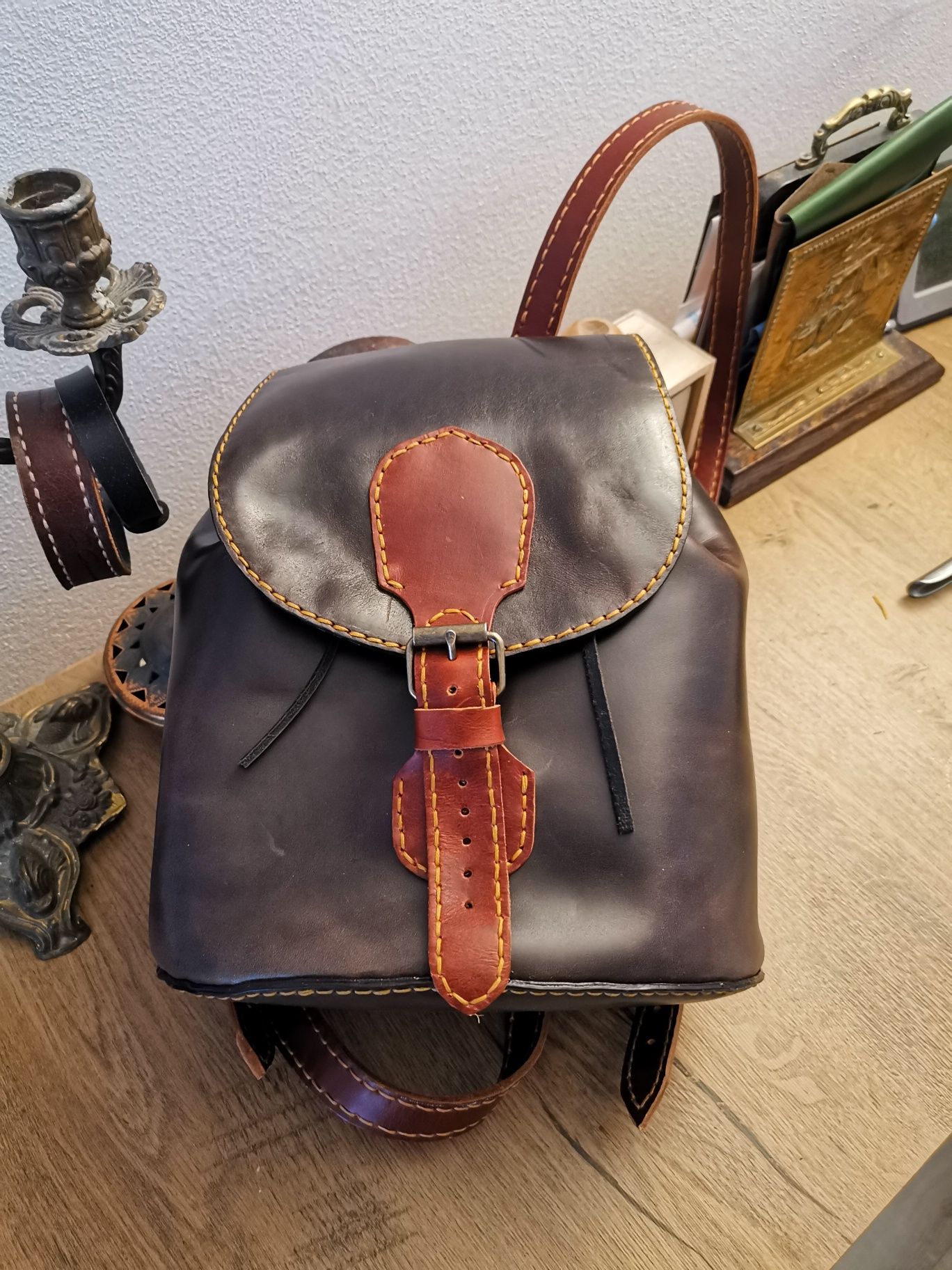 Rucsac Damă piele naturală handmade