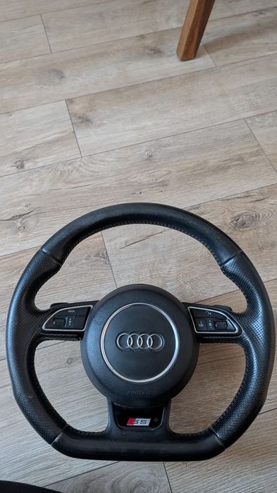 Volan Audi S5 Original (OEM) - Piele Sport, Padele și Comenzi