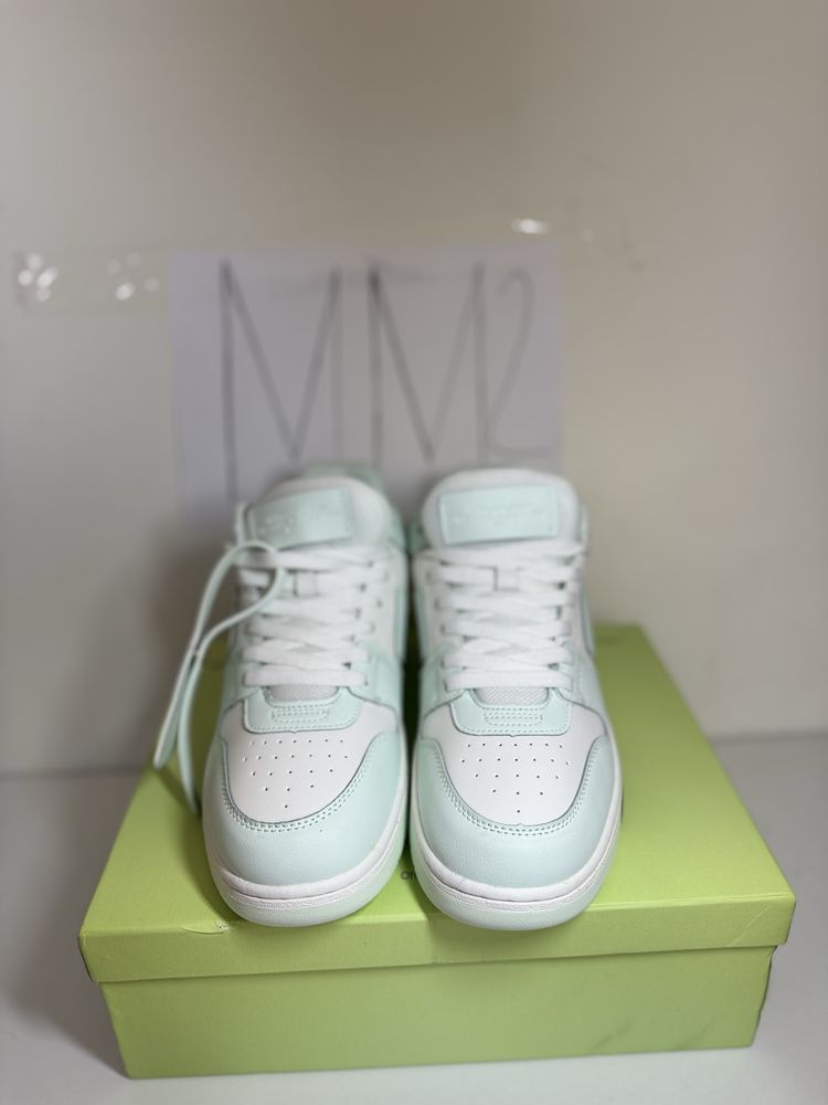 Adidasi Off-White White Light Blue Out Of Office Lace-Up Sneakers