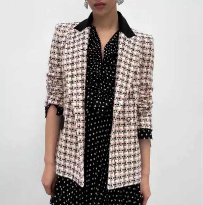 Продам  твидовый  пиджак Zara