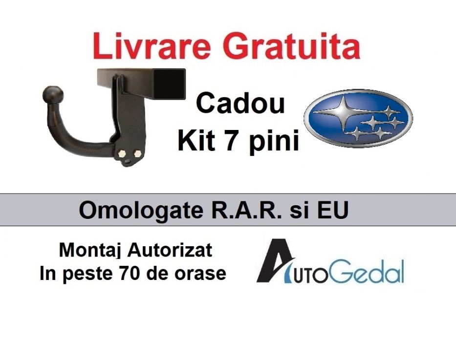 Carlig Remorcare SUBARU Forester 2013-2019 - Omologat RAR si EU