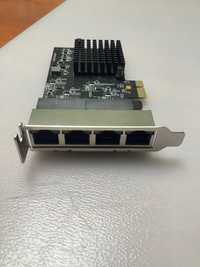 Placa retea Quad Port Gigabit PCI-e 2.0 x1 Syba