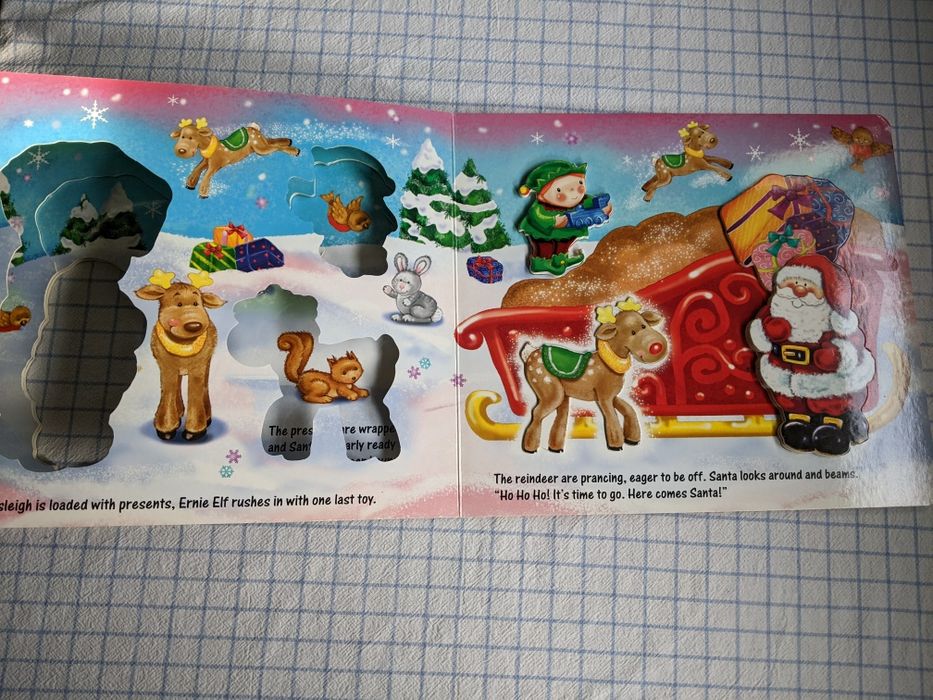 Коледна книжка, с "прозорчета", 2-3 г., САЩ