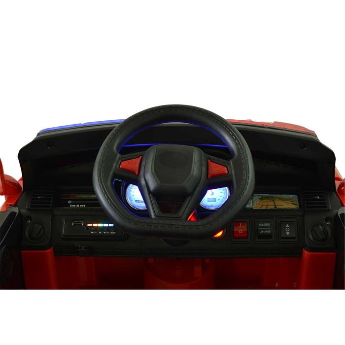 Детски Акумулаторен Полицейски Джип JC002, 90W, 12V/7Ah, EVA гуми