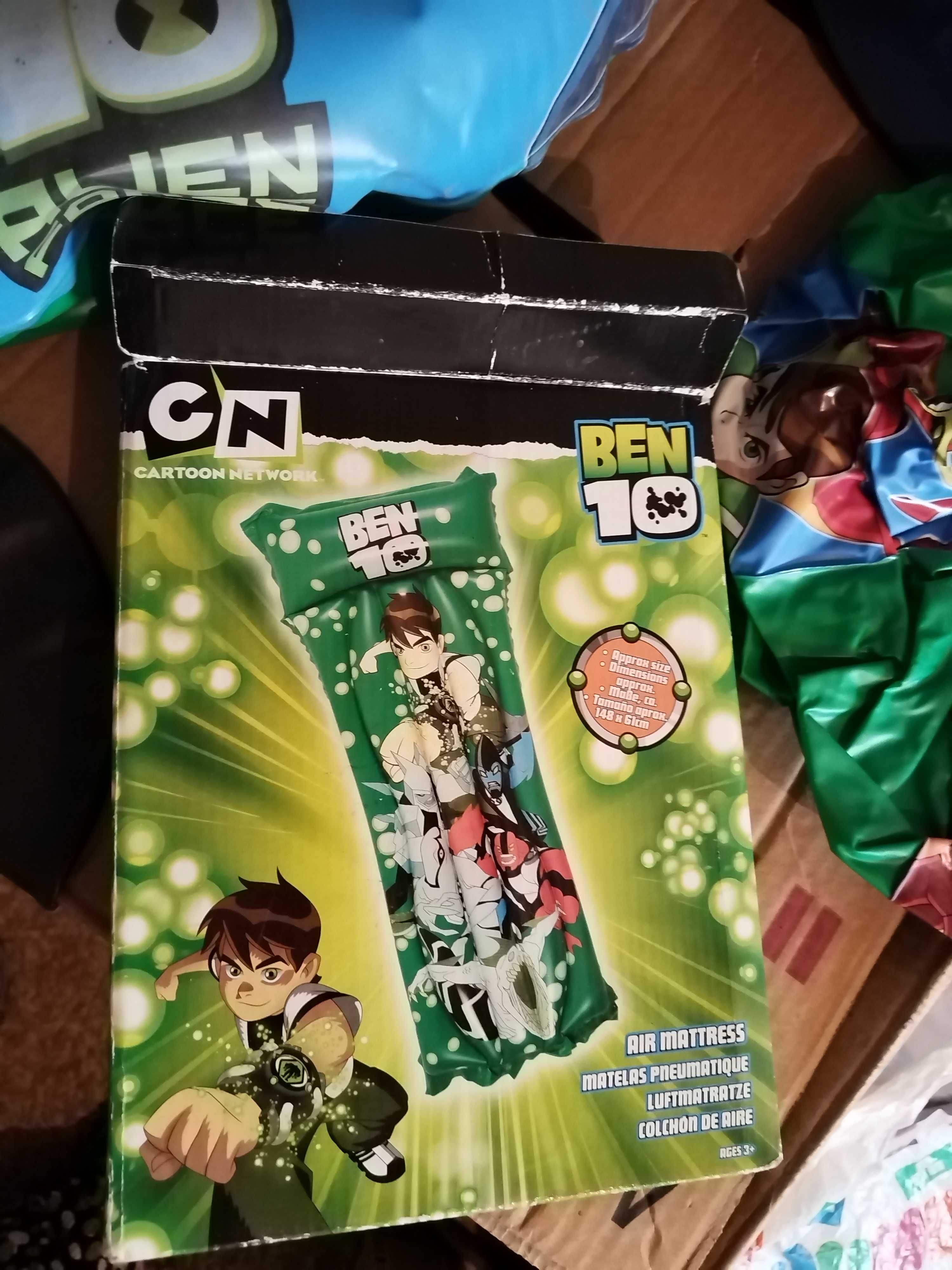 Комплект Ben 10 надуваеми дюшек, пояс и топка Бен 10
