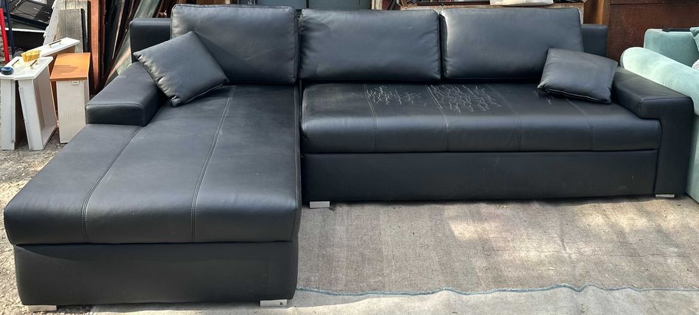 Canapea Extensibila tip Coltar 2,90 m; Pat cu Saltea 240x160 cm