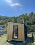 Container modular cu exterior si interior din lambriu lemn