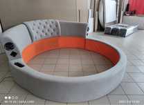 Pat tapițat rotund stil Chesterfield - model RING