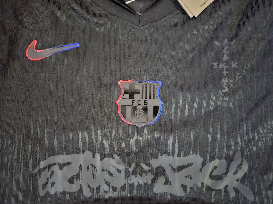 Tricou fotbal Barcelona x Travis Scott Lamine Yamal 19 Marimea XL Slim