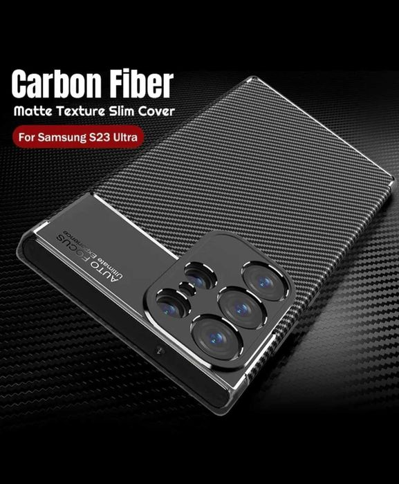 Husa Samsung S23 FE / S23 / S24 / Plus / Ultra - Model Carbon -