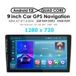 9” 2-DIN мултимедия с Android 12, 
RDS, 64GB ROM, RAM 2GB DDR3