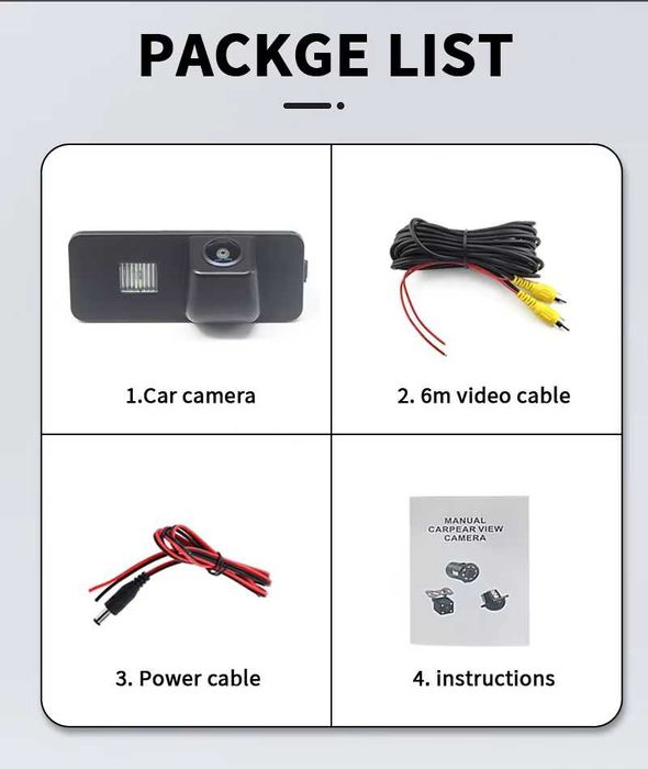 Camera video HD marsarier VW Golf 4 5 6 Passat B6 CC SCIROCCO SeatLeon