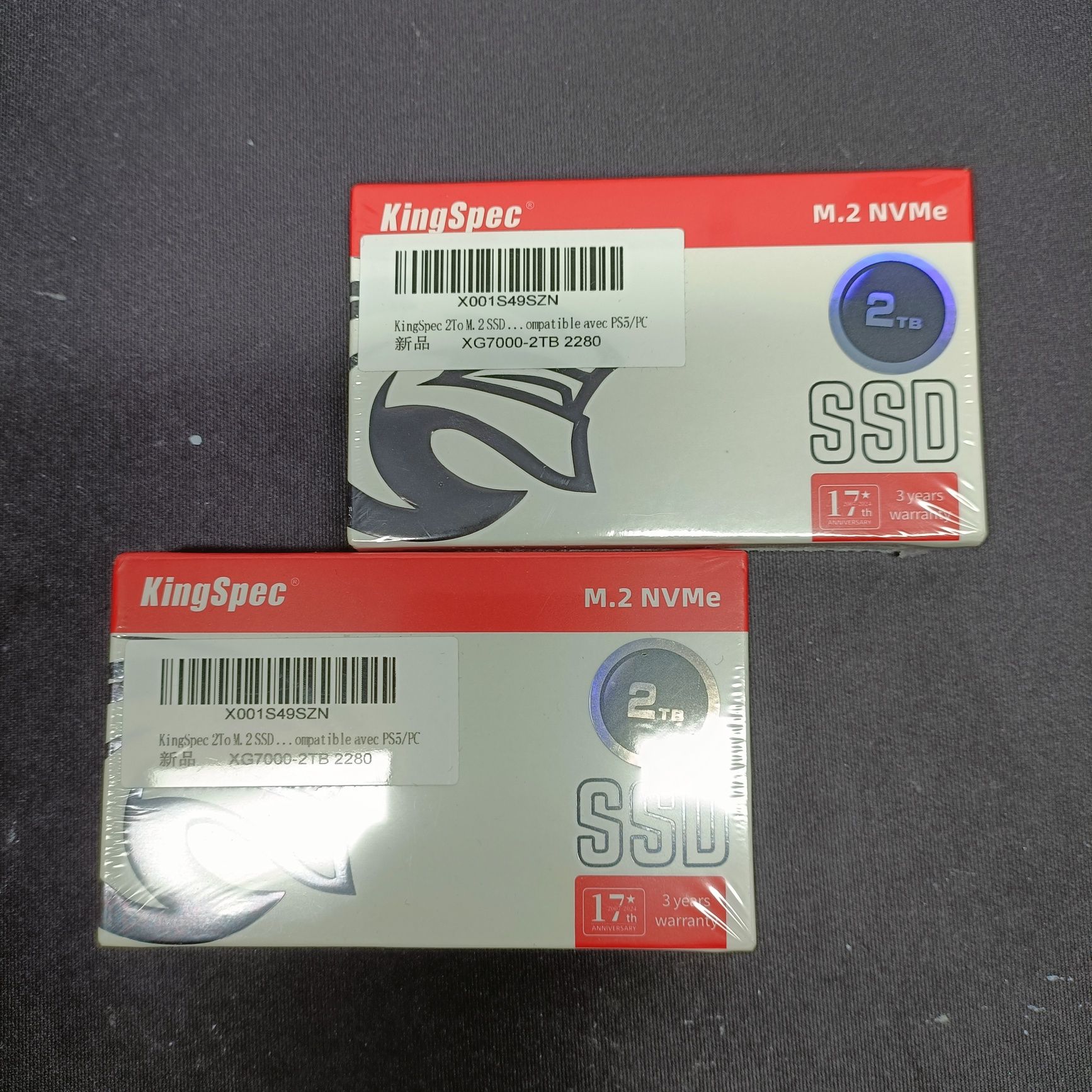 ssd 2 tb kingspec xg7000 7000mbps nou sigilat