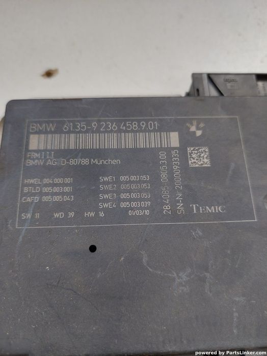 Calculator lumini BMW 7 V (F01, F02, F03, F04) [ 2008 - 2015 ] ActiveHybrid 7 (N55 B30 A) 235KW|320HP OEM 9236458901