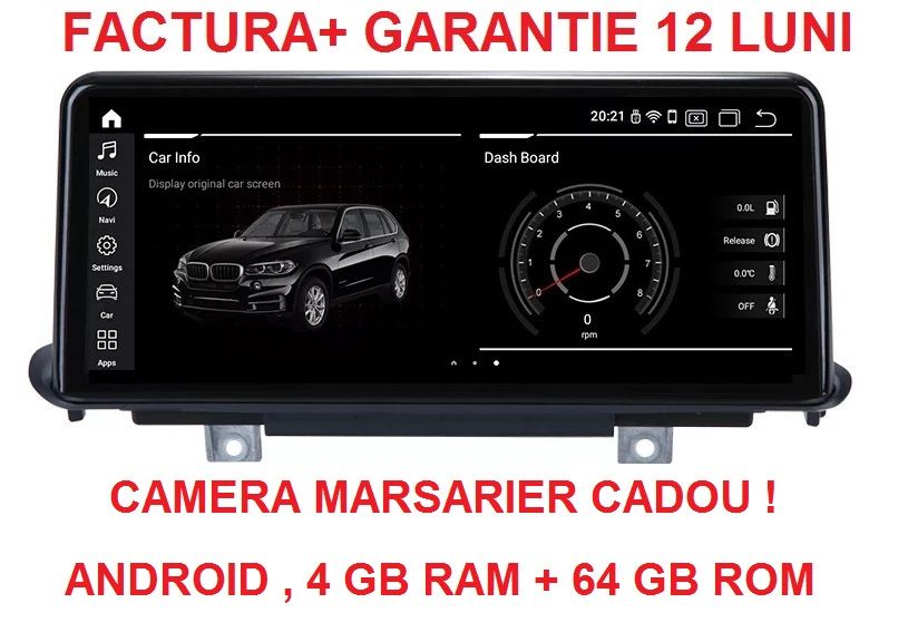 Navigatie BMW X5 F15 X6 F16 ( 2013 - 2017 ) , 4GB RAM Android Garantie