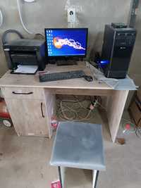 Компьютер принтер столы менен бирге сатылады