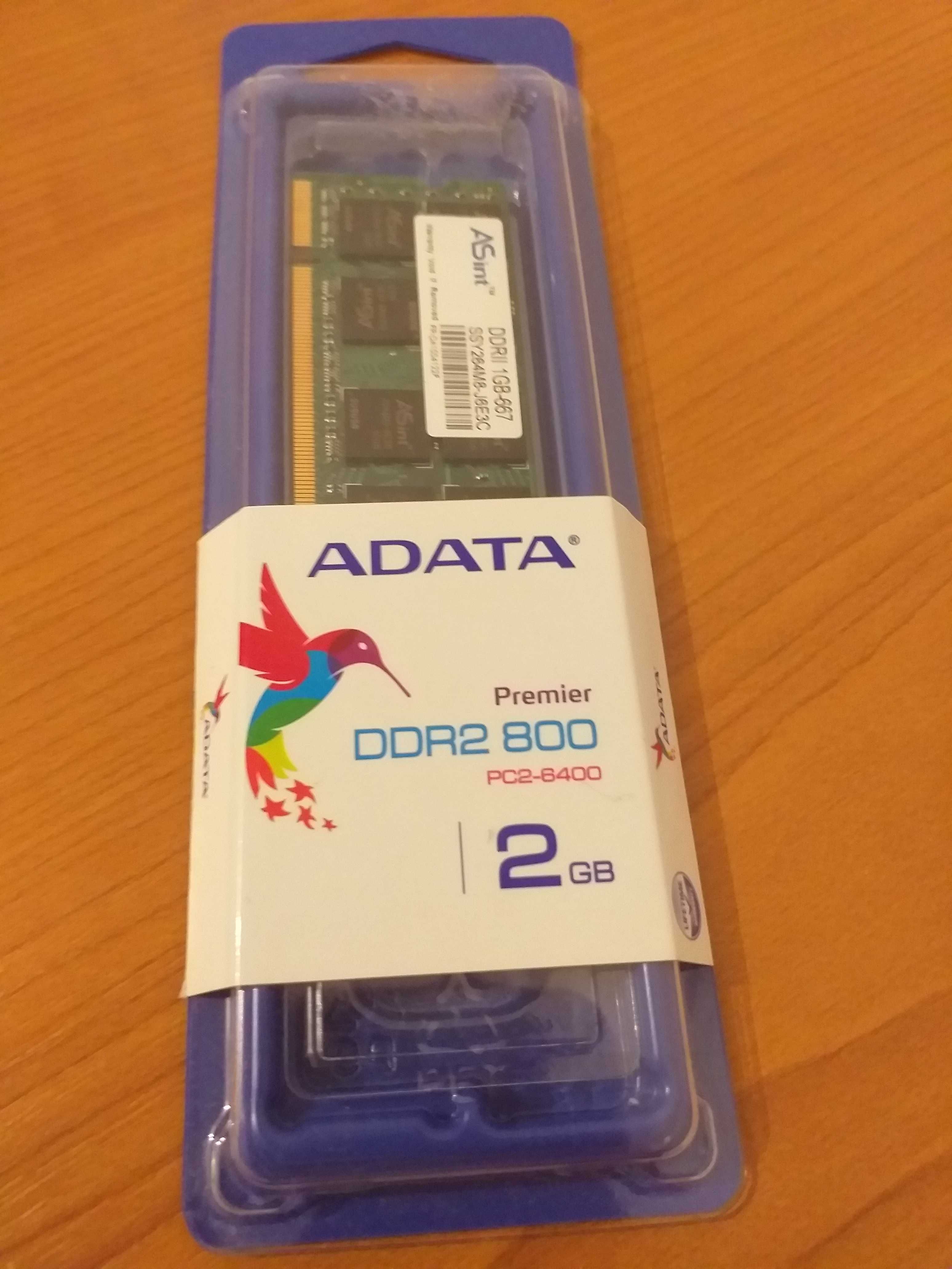 Memorie Desktop A-Data Premier 1GB DDR2 800MHz;AD2S800B2G6-S,Noua,Taiw