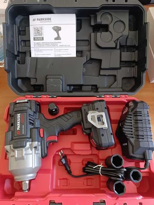 PARKSIDE PERFORMANCE ударен гайковерт парксайд комплект 20V PASSP C4