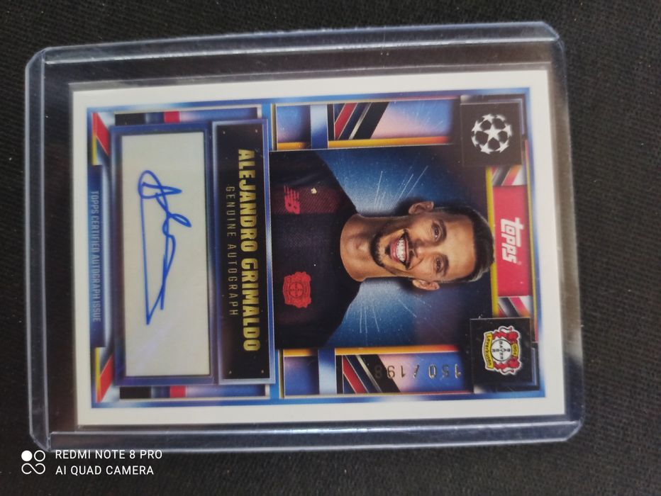 Cartonaș de colecție Alejandro Grimaldo