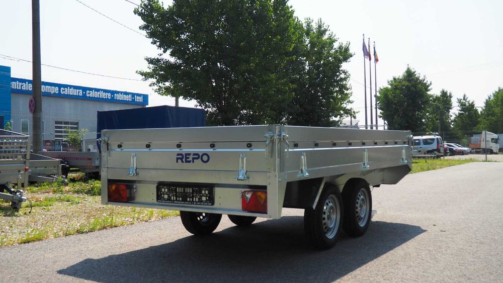 Remorca auto premium 750 kg ,tandem,Produs in Romania RAR Cadou