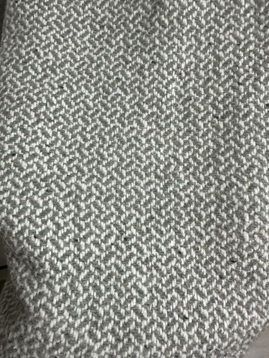 Palton dama gri cu alb, marimea 46