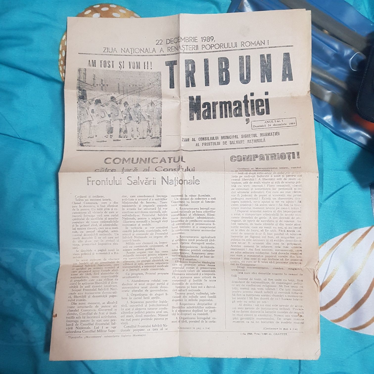 Vand ziar 1989.Tribuna Marmației.