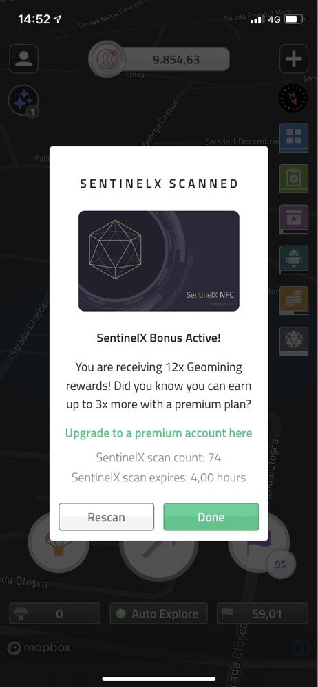 SentinelX NFC pentru mining