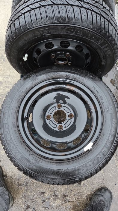Set jante originale 4x108 Ford 175/65R14 cauciucuri Iarna Stare F buna