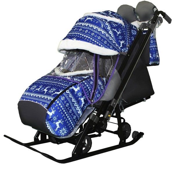 Санки коляска утепленная