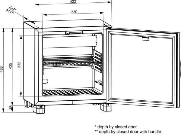 Mini bar хладилник витрина Dometic RH429 мини бар